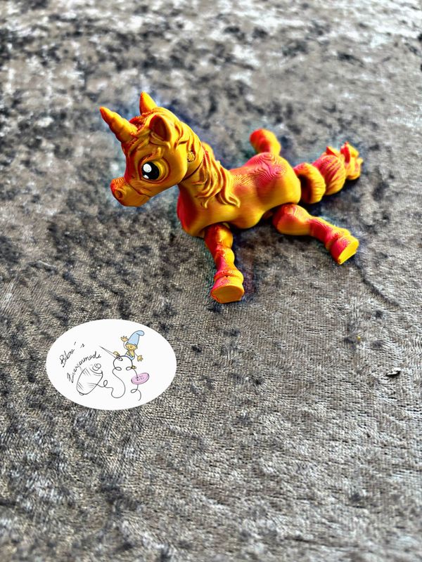 Einhorn rot bronze