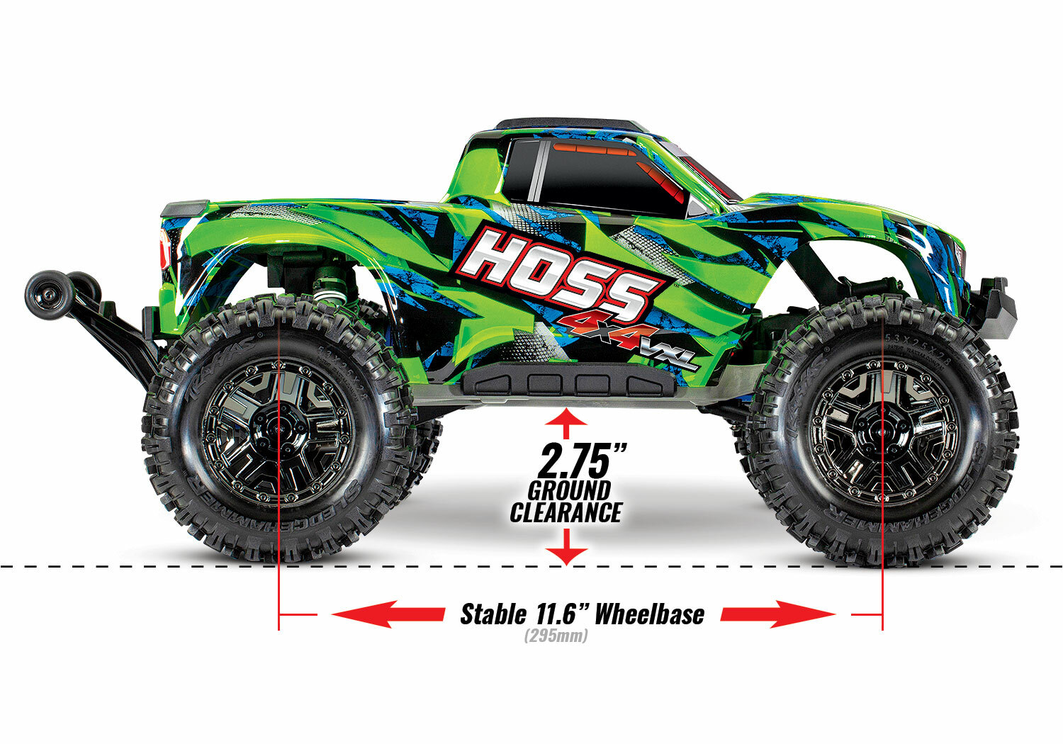 Traxxas Hoss 4x4 VXL 3S (TQi/No Batt or Charger) Traxxas Hoss 4x4 VXL 3S (TQi/No Batt or Charger)