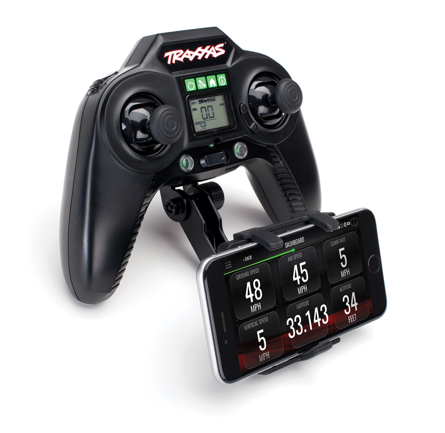 Traxxas Phone Mount, Transmitter (fits TQi and Aton Transmitters) Traxxas Phone Mount, Transmitter (fits TQi and Aton Transmitters)