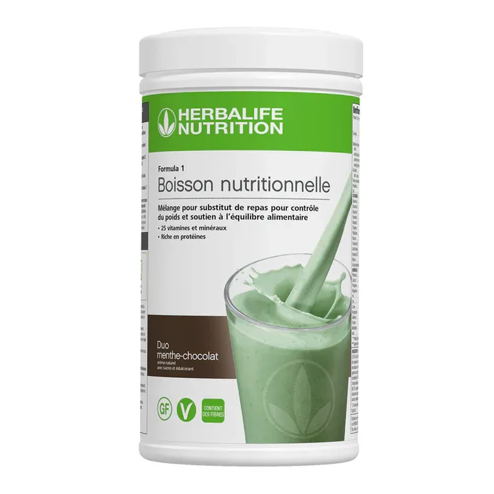Formula 1 Shake duo menthe et chocolate