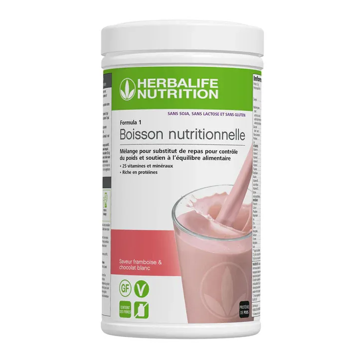 Formula 1 Shake frambose et chocolate blanc