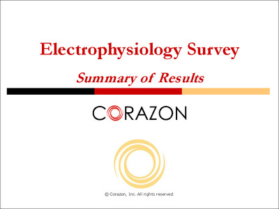 Electrophysiology Survey Summary