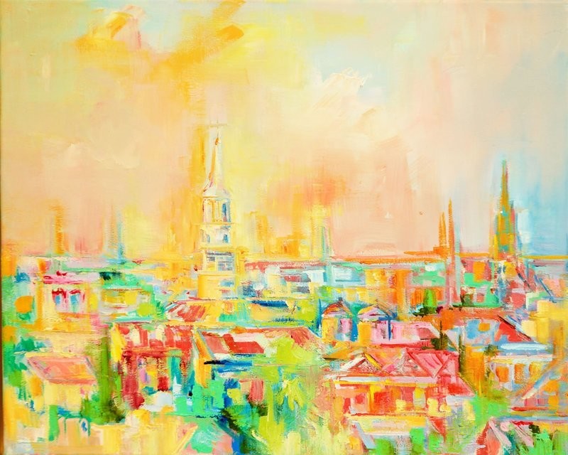 "Cityscape" by Danielle Cather-Cohen