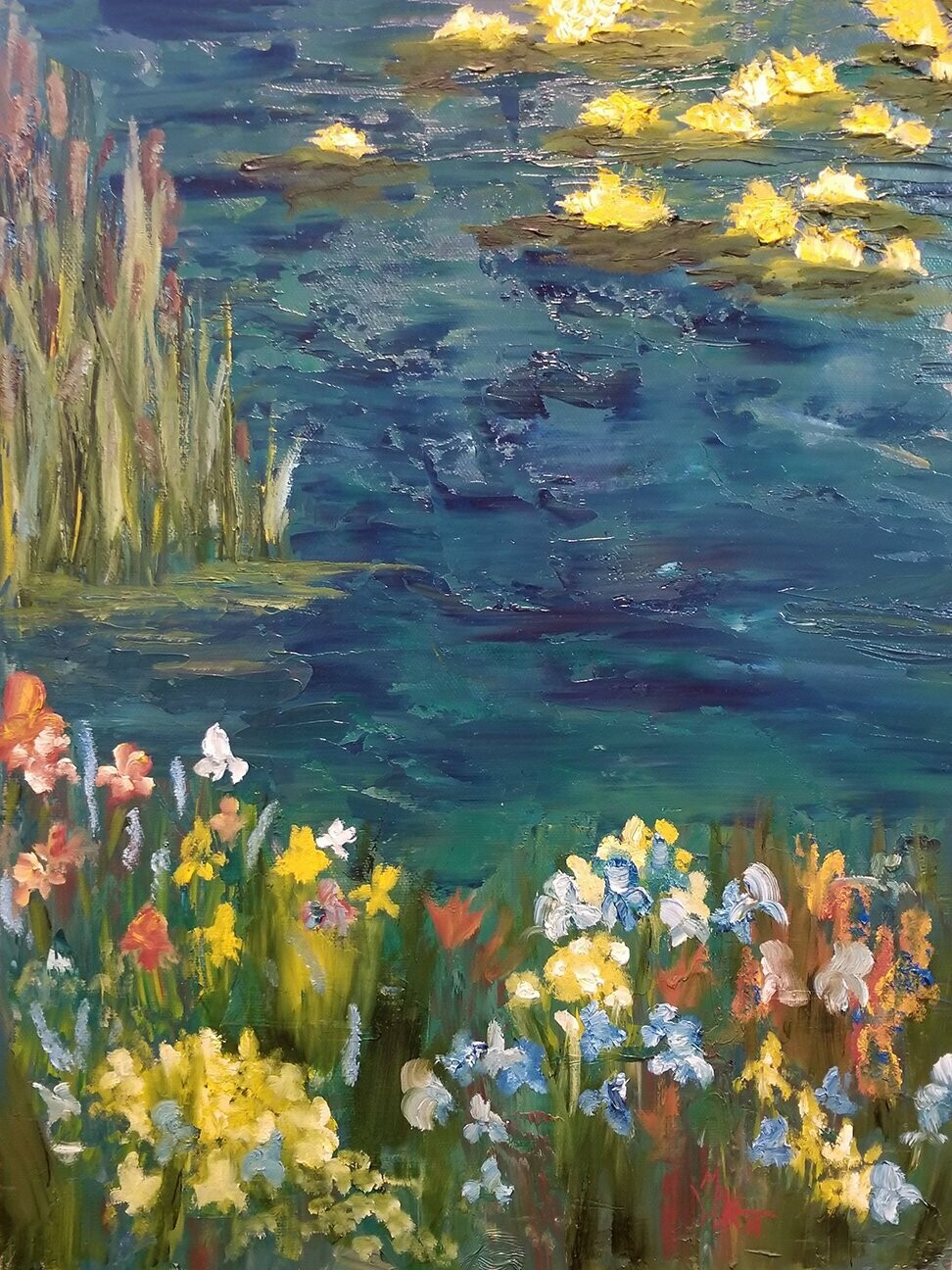 "Lily Pond" by Monica Wells