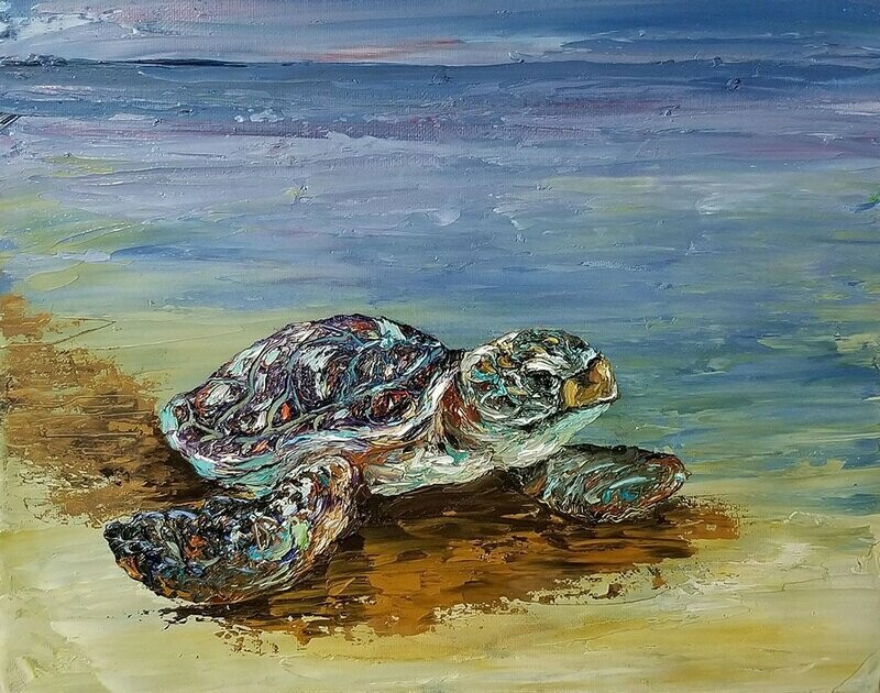 "Colorful Sea Turtle"