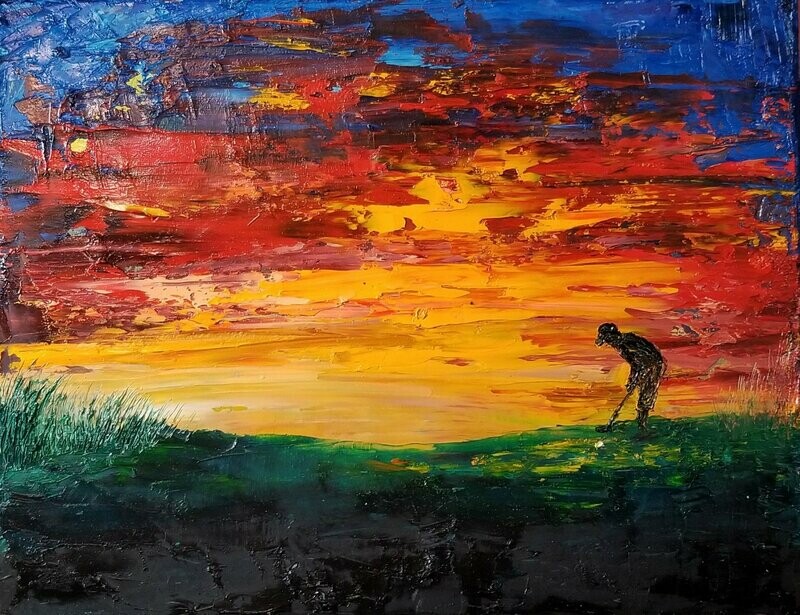 "Sunset Chip Shot"