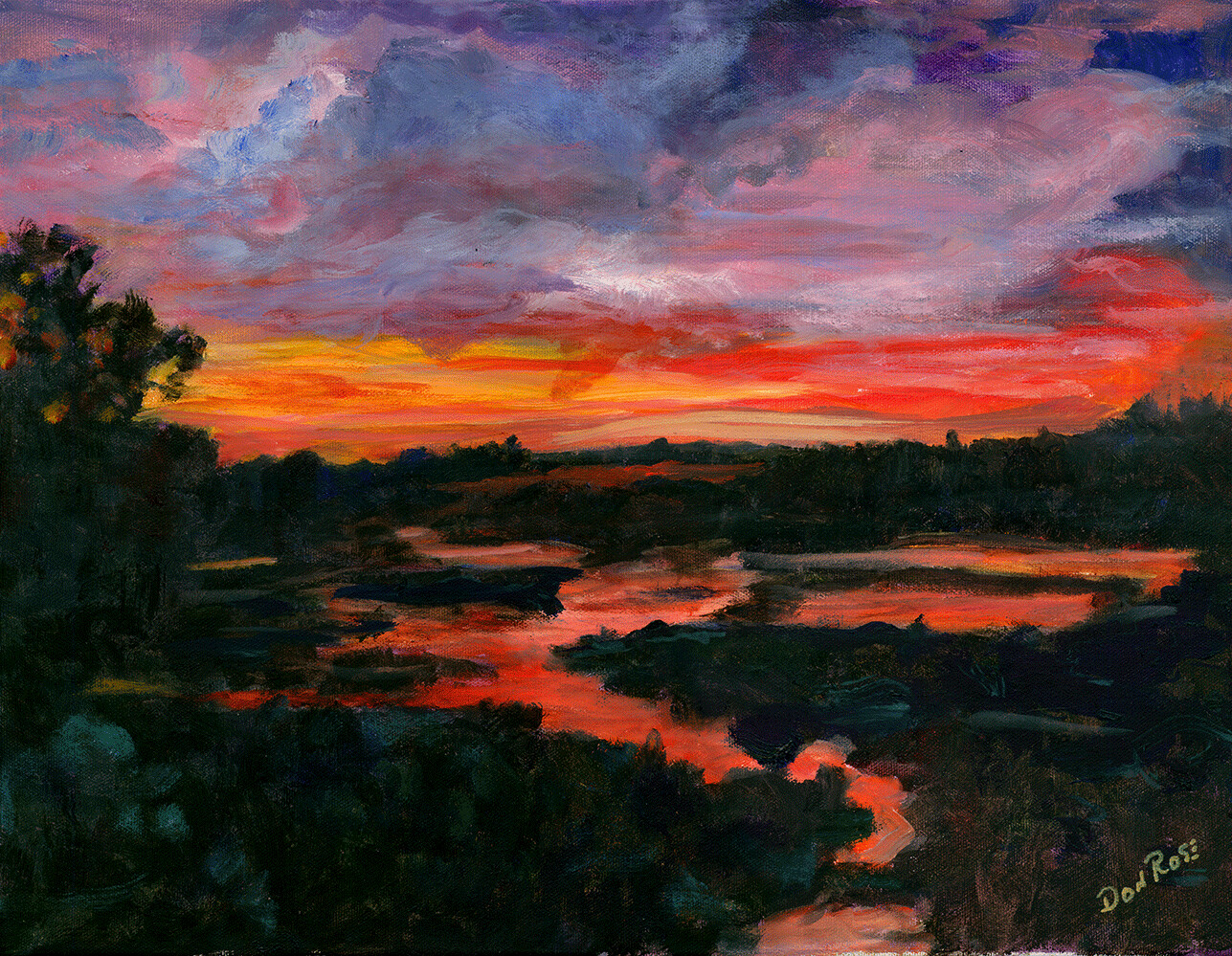 "Sunset Marsh" by Don Rose