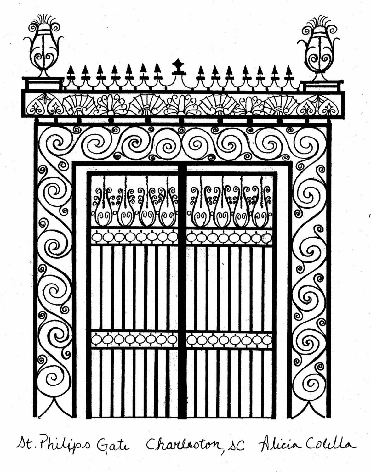 "St. Philips Episcopal Church Gate"