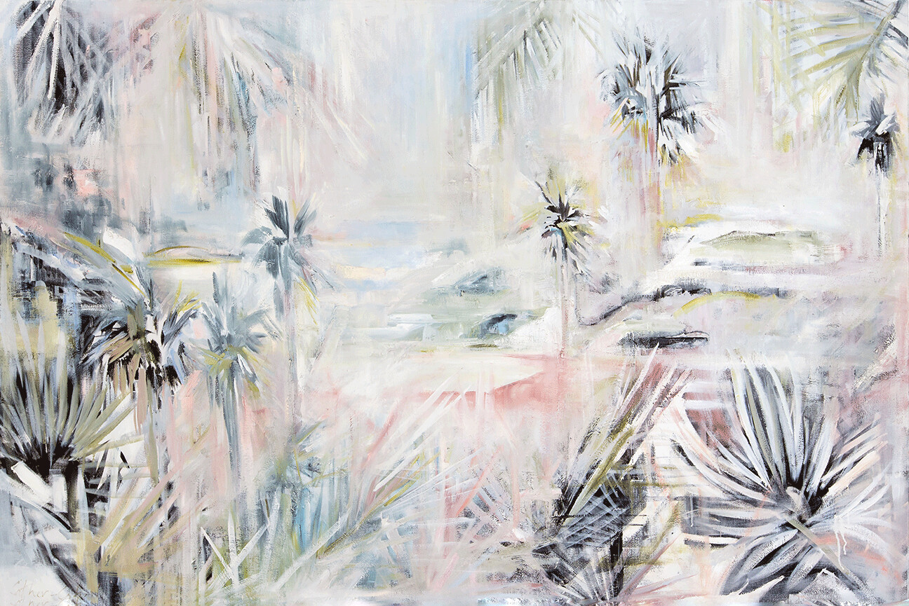"Pastel Palms" by Danielle Cather-Cohen