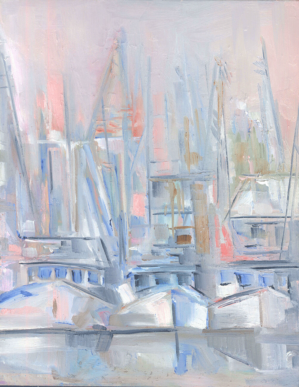 "Blush Boats-2" by Danielle Cather-Cohen