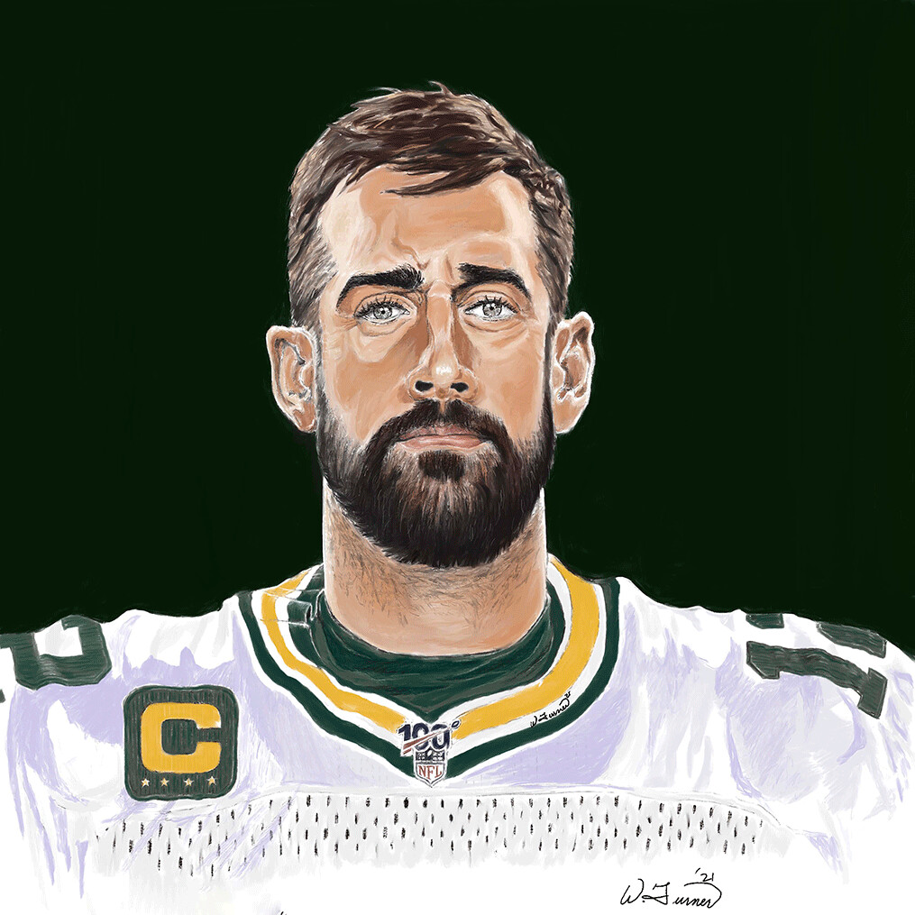 "Aaron Rodgers" by William Turner