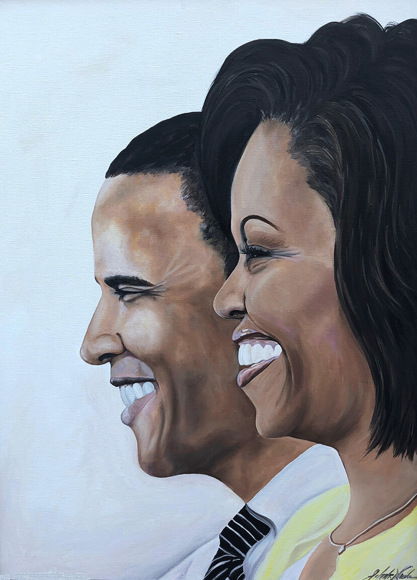 "The Obamas" by Jaleata Nicole
