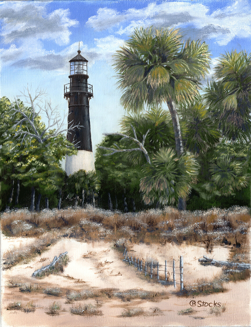 "Hunting Island Lighthouse" by Charles Stocks
