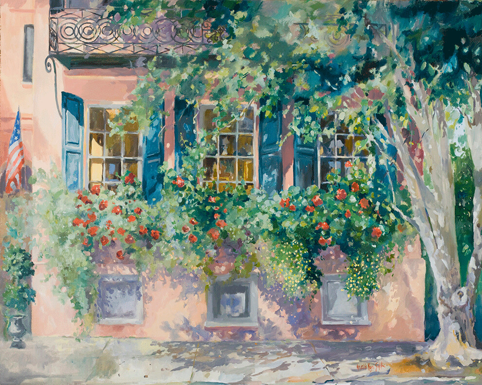 "Charleston Window Boxes" by Amelia Rose Smith