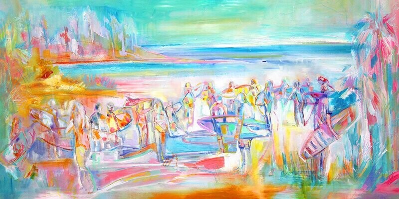 "Surfs Up-17" by Danielle Cather-Cohen