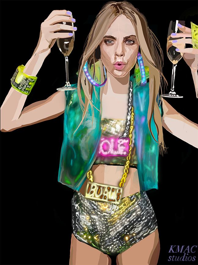 "Here for the Bubbly" by Kelly Macdonald