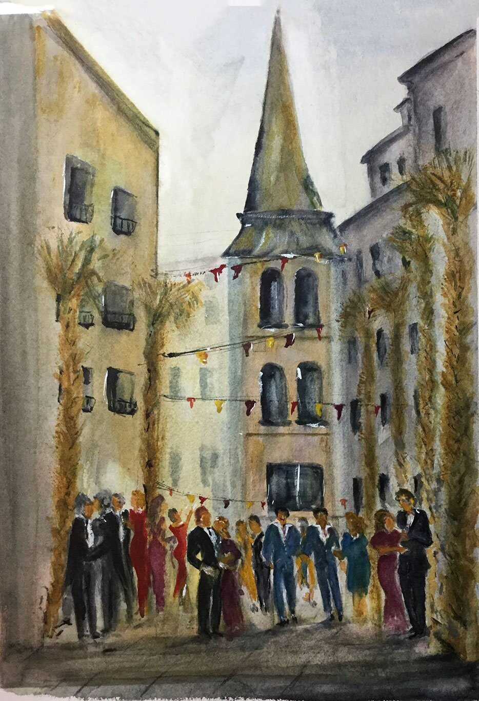 "Joe and Edie Open Spoleto '65 ' by Andrew Mance