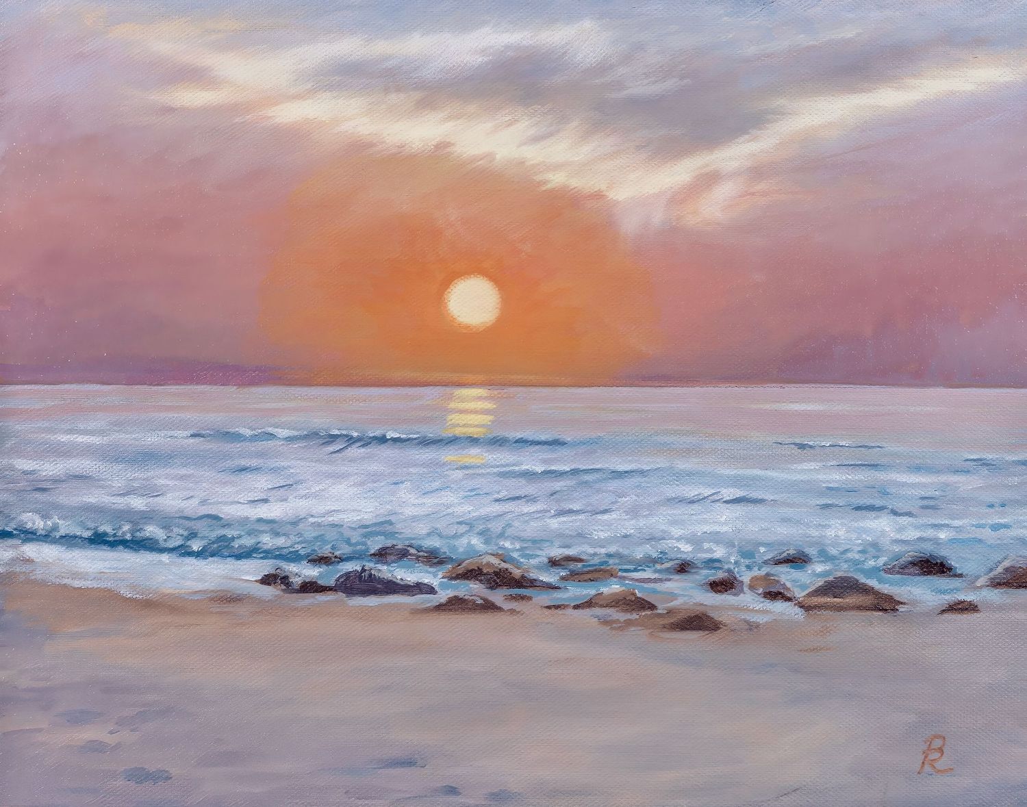 "Day Begins at the Beach" by Denise Robinson