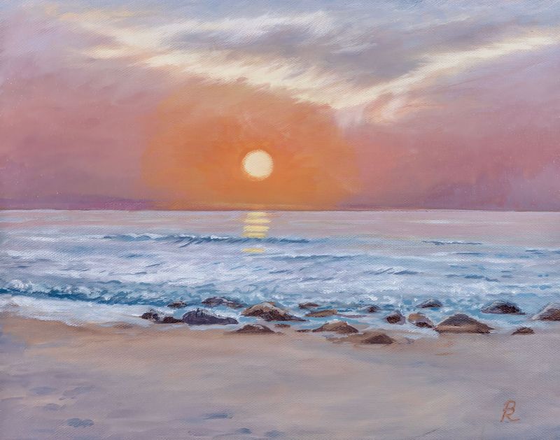 "Day Begins at the Beach" by Denise Robinson