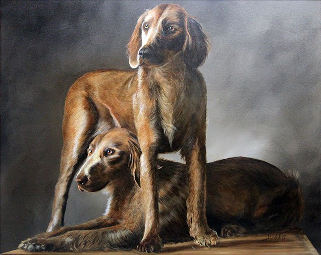 "Long Haired Weimarana" by Esther Hinchliff Smith