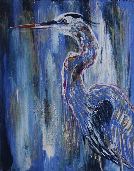 "Egret  by Caroline Crockett