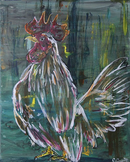 "Rooster"  by Caroline Crockett