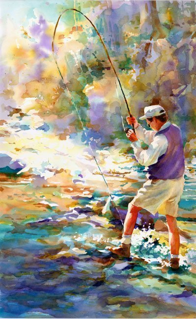 "Stream Fishing" by Carolyn Epperly
