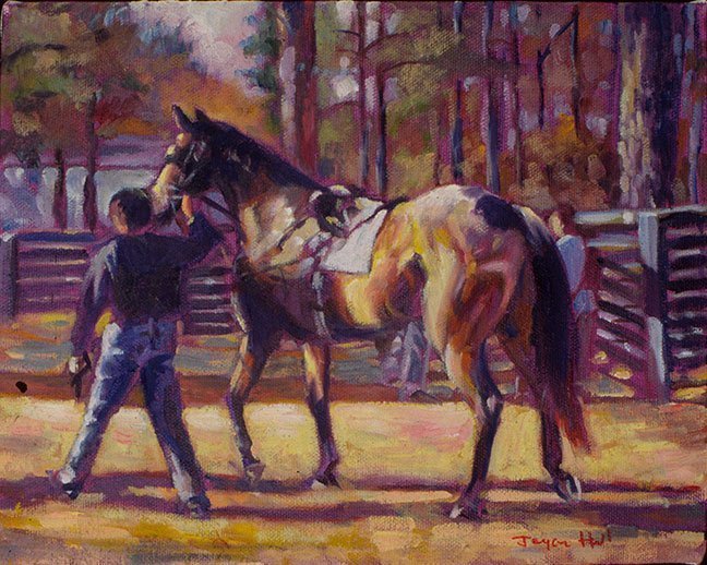 "Boy Walking Horse" by Joyce Hall