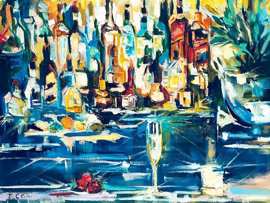 "Peninsula Bubbly" by Danielle Cather-Cohen