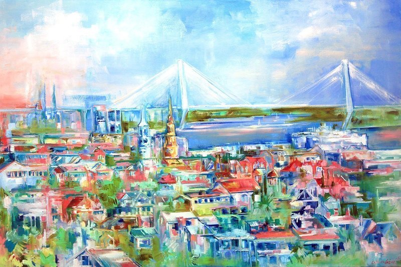 "Ravenel Rooftops" by Danielle Cather-Cohen