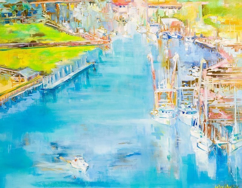 "Shem Creek Blues" by Danielle Cather-Cohen