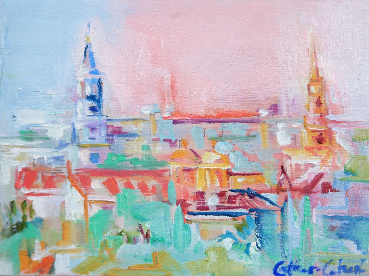 "Charleston Steeples" by Danielle Cather-Cohen