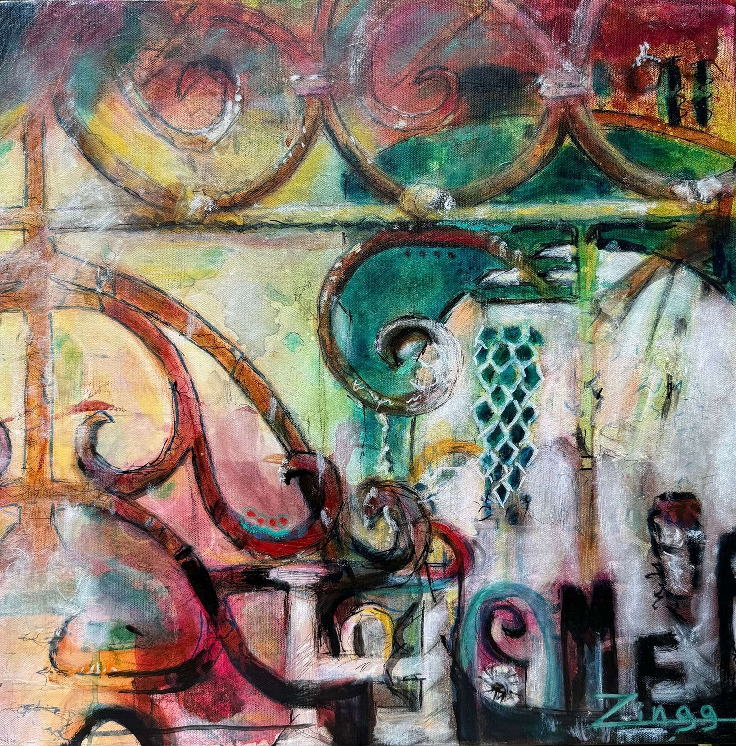 "Charleston Gate into the Garden" by Theresa Zingg