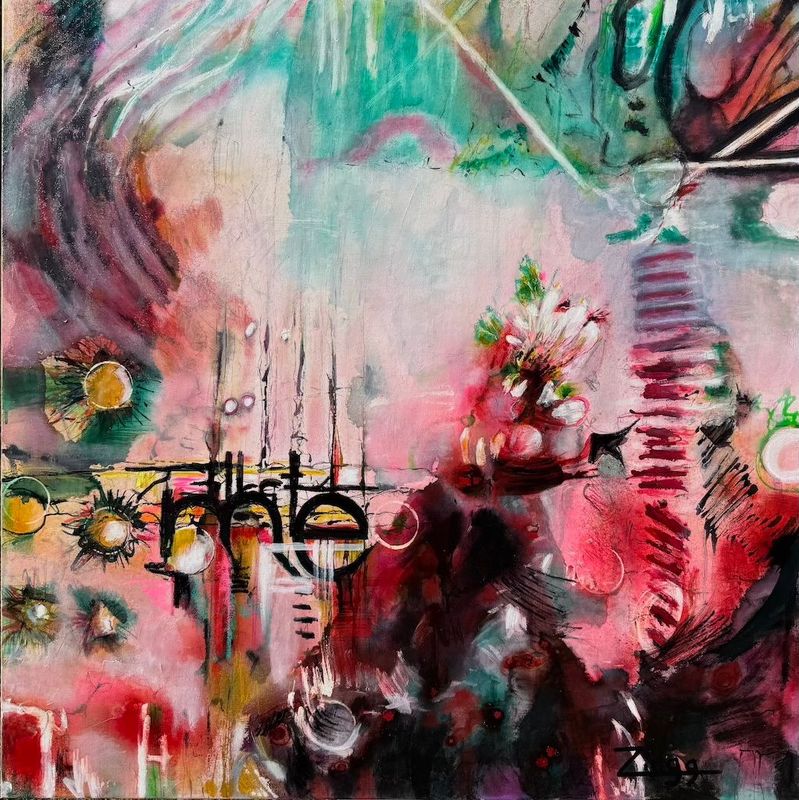 "Dahlia in the Sage" by Theresa Zingg