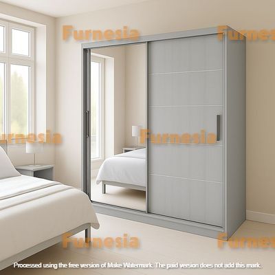Sliding Mirror Door Wardrobe - Lyon