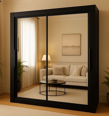 Sliding Mirror Door Wardrobe - Milan