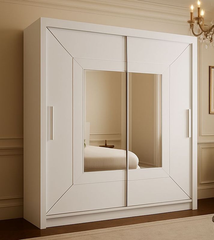 Sliding Mirror Door Wardrobe - Nicole