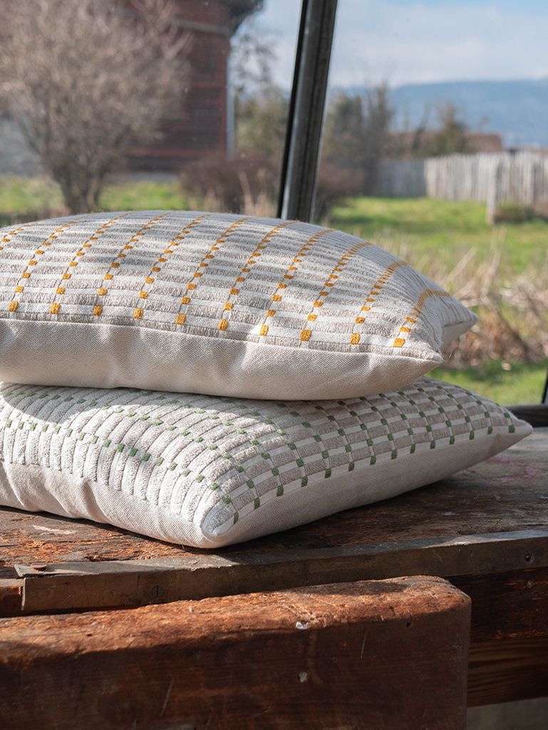 coussin Champs doré