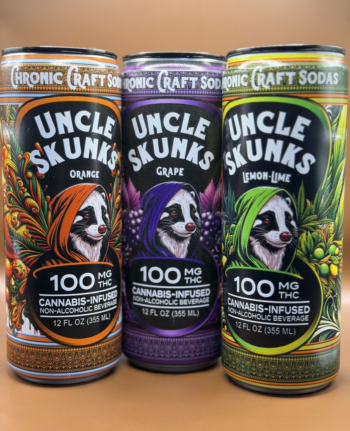 Uncle Skunk THC 100mg Drinks