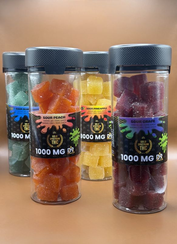 Gold Spectrum D9 Sour Gummies