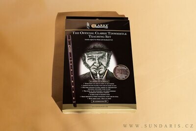Irská Flétna Clarke Thinwhistle Original D výukový set + 2 CD