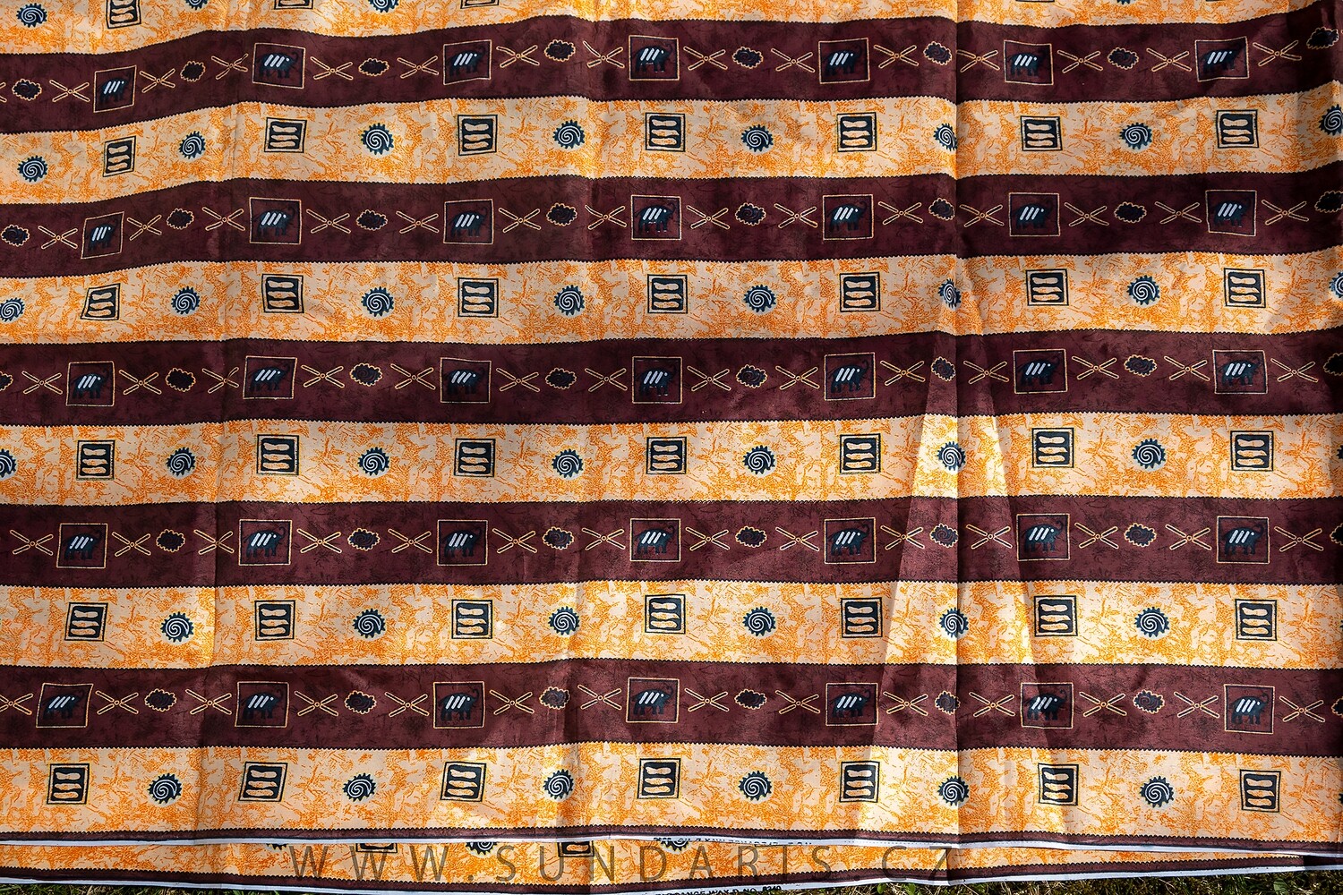 Africká Látka Wax Print Gambie 2