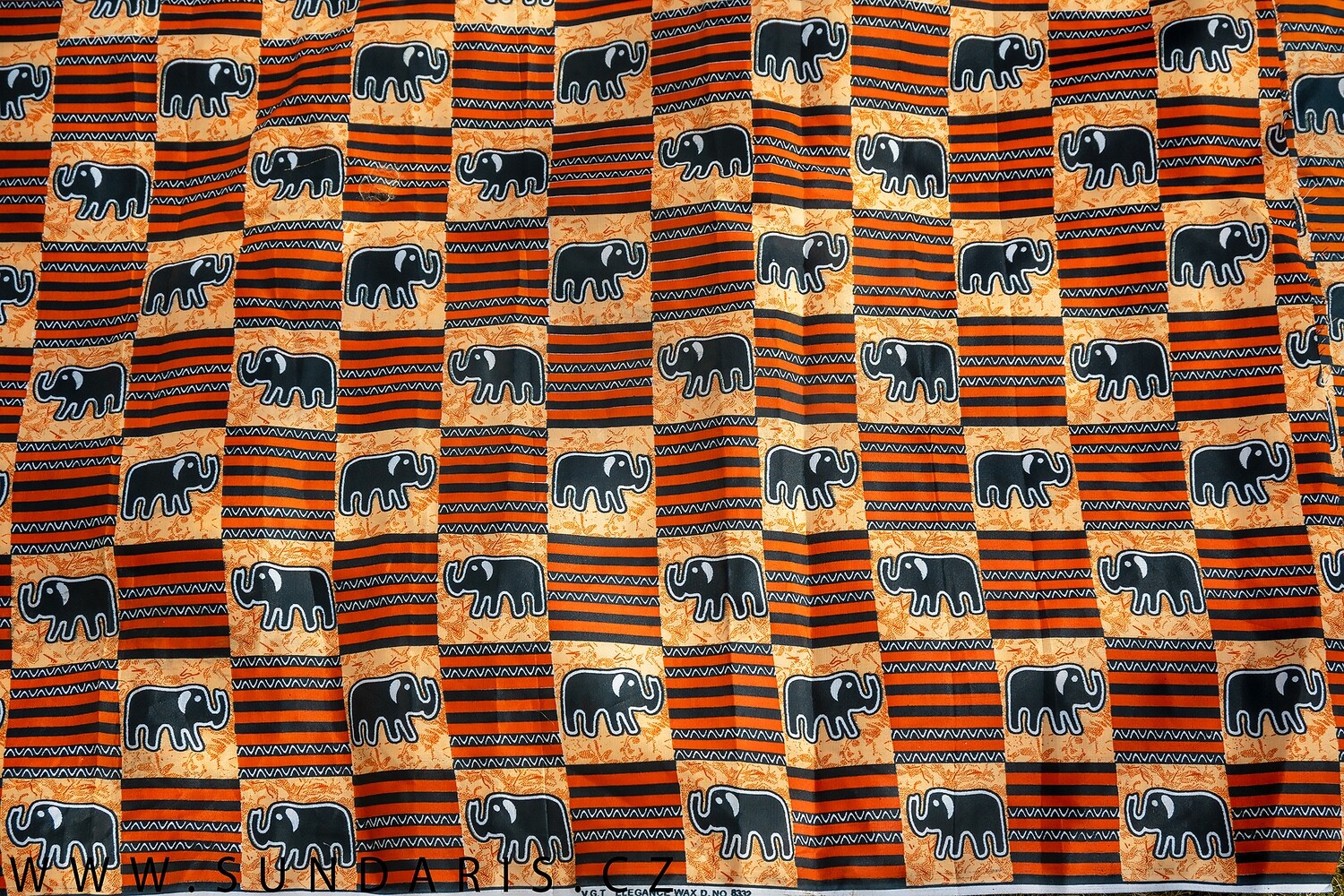 Africká Látka Wax Print Gambie 3