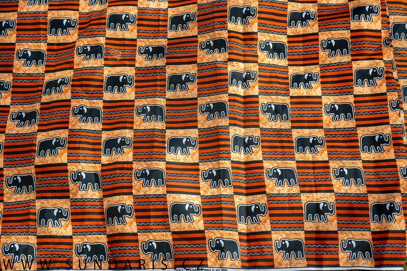 Africká Látka Wax Print Gambie 3