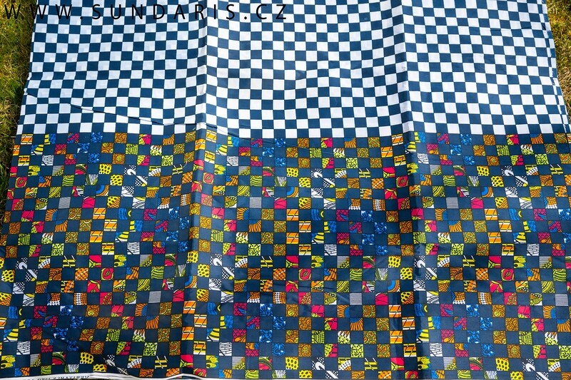 Africká Látka Wax Print Gambie 4