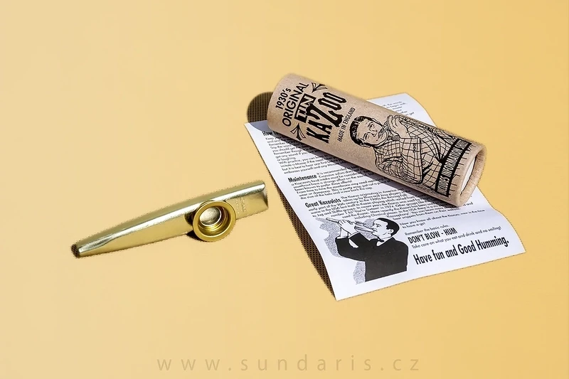 Original Clarke Tin Kazoo Gold v Tubusu