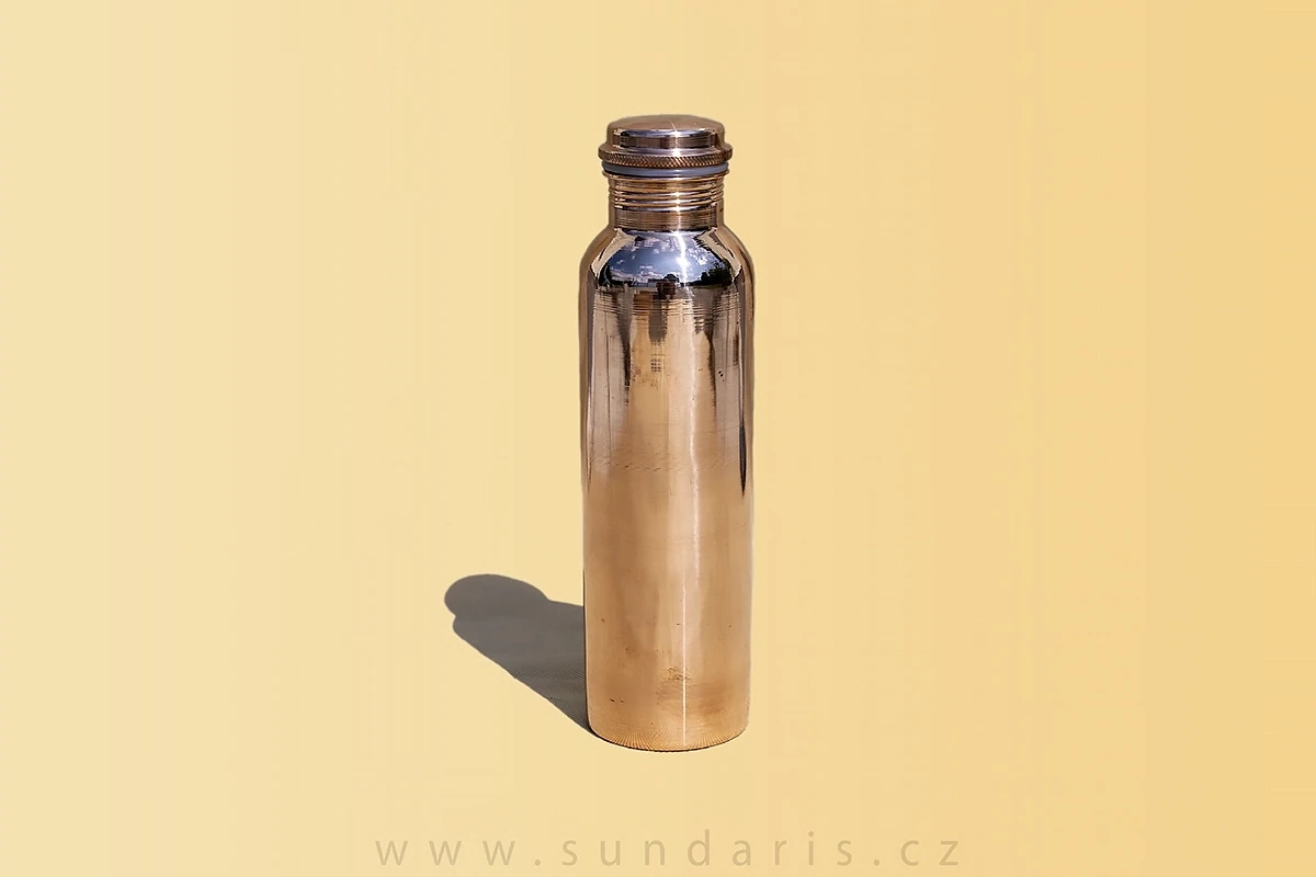 Měděná Láhev Sundaris Čistá 950 ml.