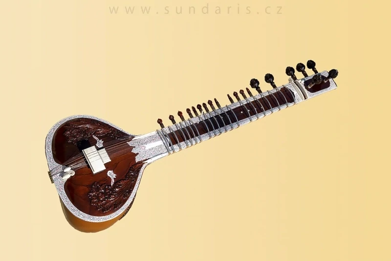 Indický Sitar Sundaris Classic s Karbonovým Pouzdrem