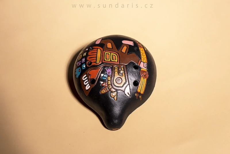 Okarína Sundaris Peru Černá Velká