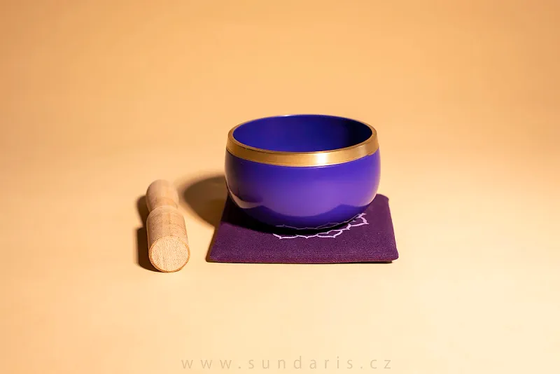Tibetská Mísa Sahasrára Čakra Dárkový Set v Krabičce